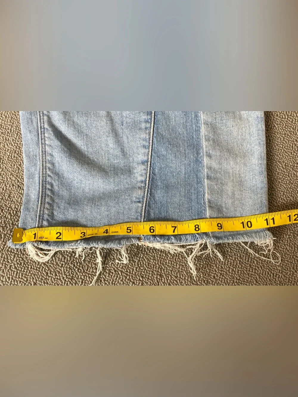 American Eagle Women’s Patchwork Stretch Low Rise Baggy Wide Leg Denim Jeans